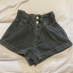 pacsun black jean shorts